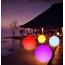 Medencejátékok 40 cm-es világító labdák 12 színű kertben úszó világító LED labda Strandlámpák Távirányító LED strandlabda