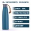 18 OZ-os rozsdamentes acél duplafalú Cola alakú vákuum szigetelt vizes palackok szalmával BPA-mentes sportkempingezéshez és túrázáshoz