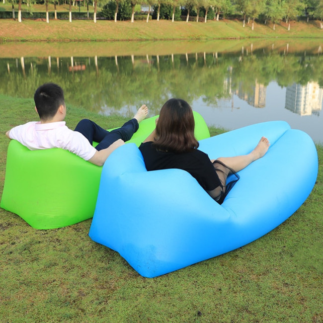  Air sofa Laybag Recliner Inflatable Couch Lounger Camping Air Mattress Sofa Beach Lazy Sleeping Bag