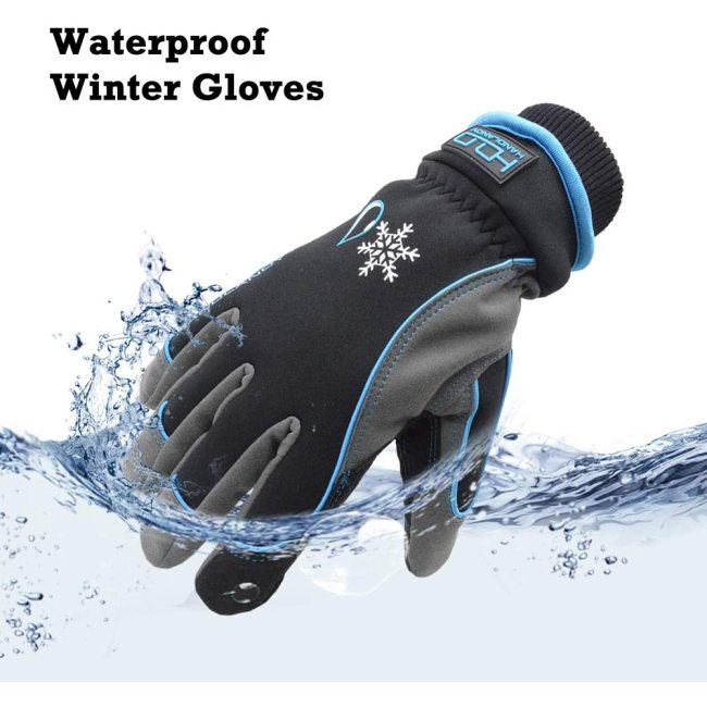 Индивидуальные удобные гибкие зимние теплые встроенные водонепроницаемые наружные сенсорные перчатки для работы во дворе защитные перчатки для мужчин