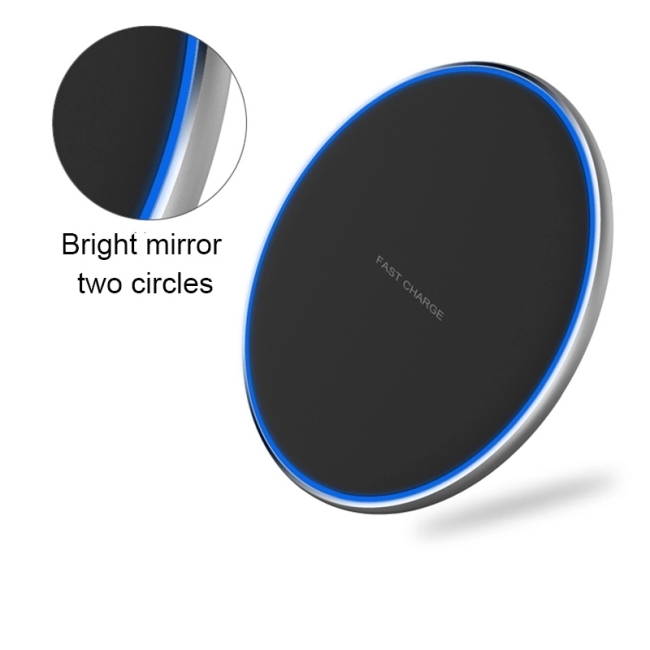 2020 Hot selling 10 coil wireless charger 10W phone charger for Home work, office work, custom business logo for gift