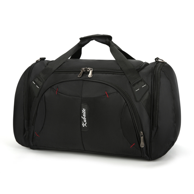 Bolsas de mano personalizadas de gran capacidad, bolsas de viaje de lona unisex para deportes de gimnasio, con compartimento para zapatos