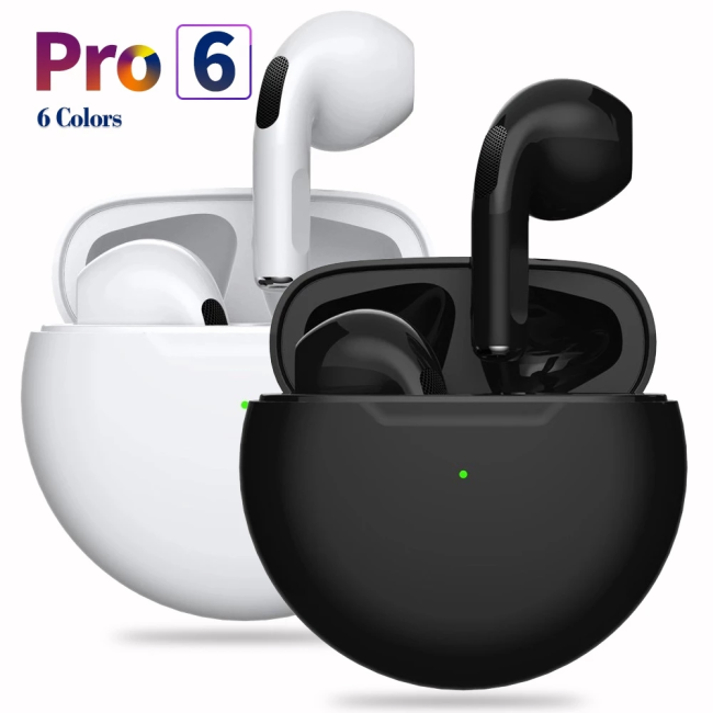Pro 6 fülhallgatós fülhallgató zajszűrő vezeték nélküli fülhallgató In-ear Pro 6 fejhallgató fejhallgató