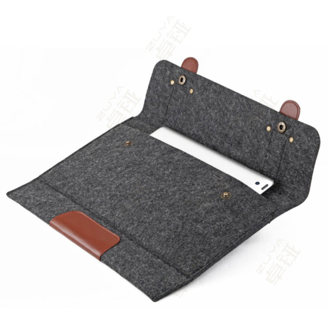 Environmental Custom Office Supply Multi Pocket Felt Leather Document File Folder Cover Laptop Computer Organizer Bags