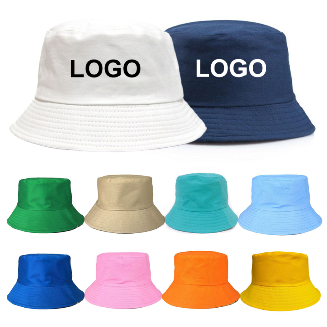 W2 летняя уличная пляжная солнцезащитная кепка для взрослых и детей, хлопковая шляпа рыбака, индивидуальная вышивка, печать логотипа, простая оптовая шляпа-ведро