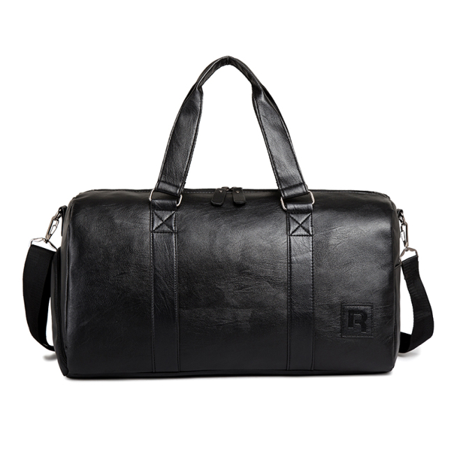 Bolsa de viagem de couro personalizada de marca própria bolsa masculina com compartimento para sapatos