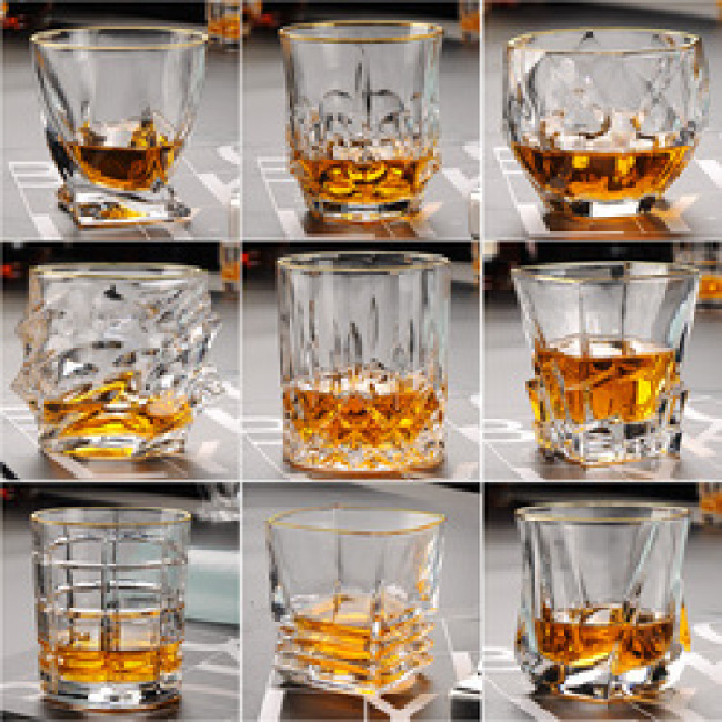 Old Fashioned Whiskey Glasses Barware For Bourbon Rum glasses Whisky Cocktail