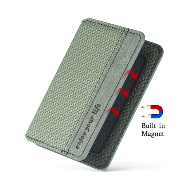 Magnetic Card Holder Sticker 3m Adhesives Id Credit Cards Phone Wallet Back Stickers For Smartphone Suporte Celular