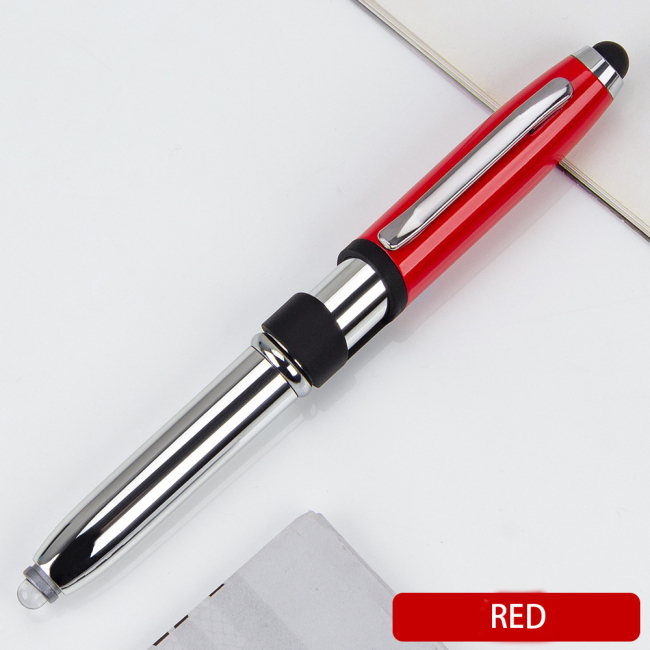 Multi-função ferramenta caneta tela de toque tela de serviço universal caneta stylus multifuncional led canetas esferográficas logotipo personalizado presente