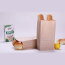Venta al por mayor de bolsas de papel kraft para pan, bolsas de papel de tamaño de logotipo personalizado para comida para llevar