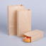 Venta al por mayor de bolsas de papel kraft para pan, bolsas de papel de tamaño de logotipo personalizado para comida para llevar