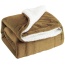 Sherpa Blanket Free Sample Double Layer Throw Flannel Sherpa Polyester Blanket For Winter