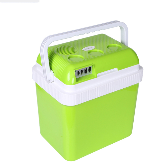 Car Refrigerator Large 24L Electric Cool Box Cooler, for Drinks Food Ice for Travel Camping