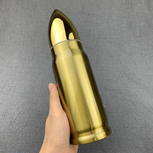 High Quality Wholesale OEM 500ml Double Wall Stainless Steel Water Bottle Vacuum Bullet Thermos Flask
