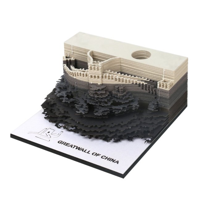 A Great Wall 3D lézerrel vágott jegyzettömb
