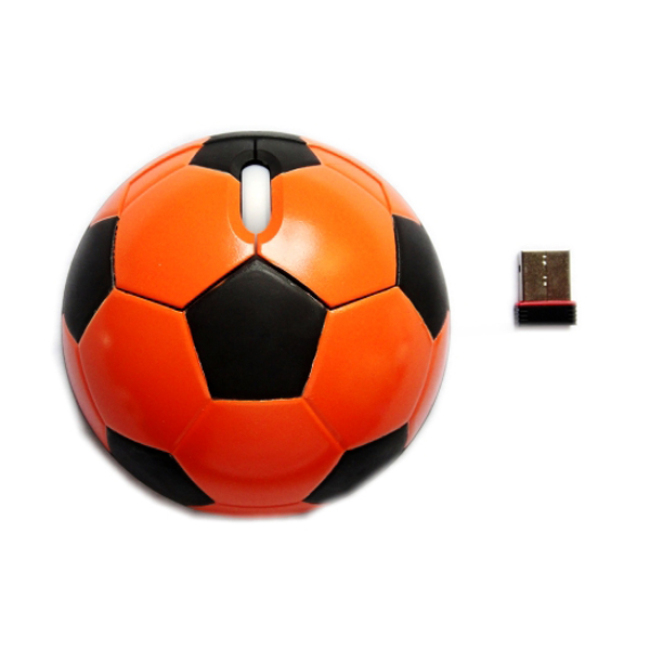 Рекламная подарочная футбольная беспроводная оптическая мышь 2.4 г