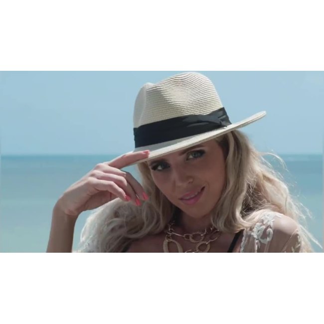 Gyári nagykereskedelmi szalma napellenző tekercs karimájú női széles karimájú panama kalap fedora strand napvédő sapka UPF50+