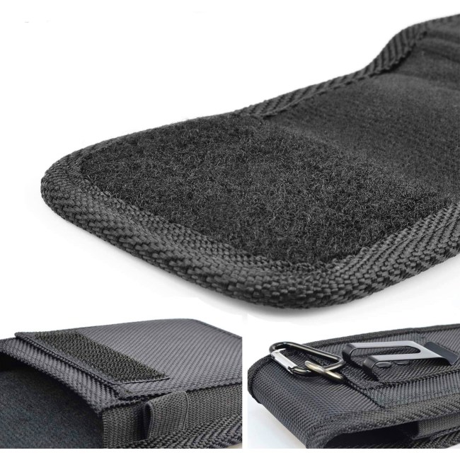 Nylon Cell Phone Belt Clip Carrying Pouch for galaxy S24 A55 pouch cover