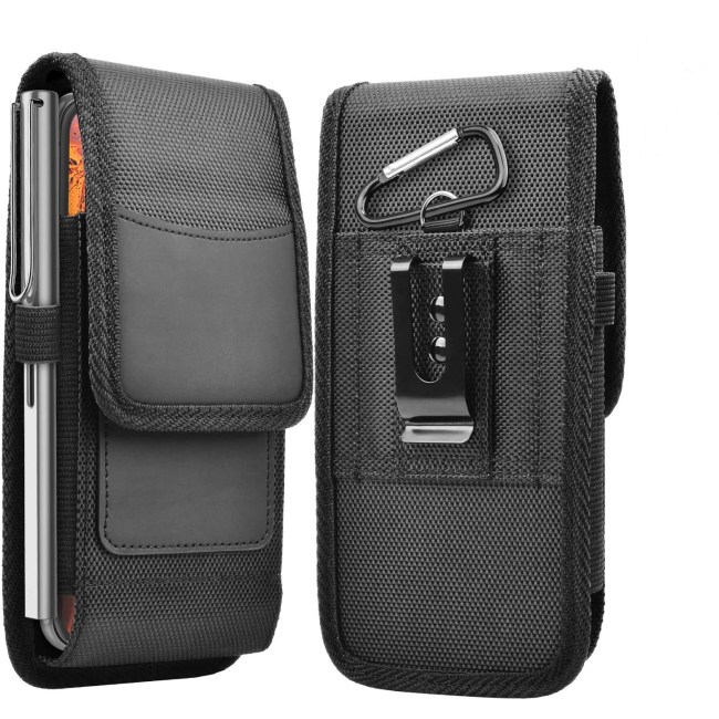 Bolsa de nailon con clip para cinturón para teléfono móvil, funda para Galaxy S24 A55