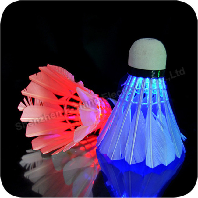 Badminton criativo Led RGB luminoso colorido para esportes indoor academia ao ar livre à noite