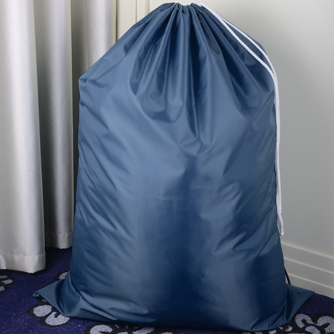 Wholesale Reusable Strong Large Capacity Cheap Dry Cleaning Nylon Hotel Custom Logo Drawstring Heavy Duty Laundry Bag