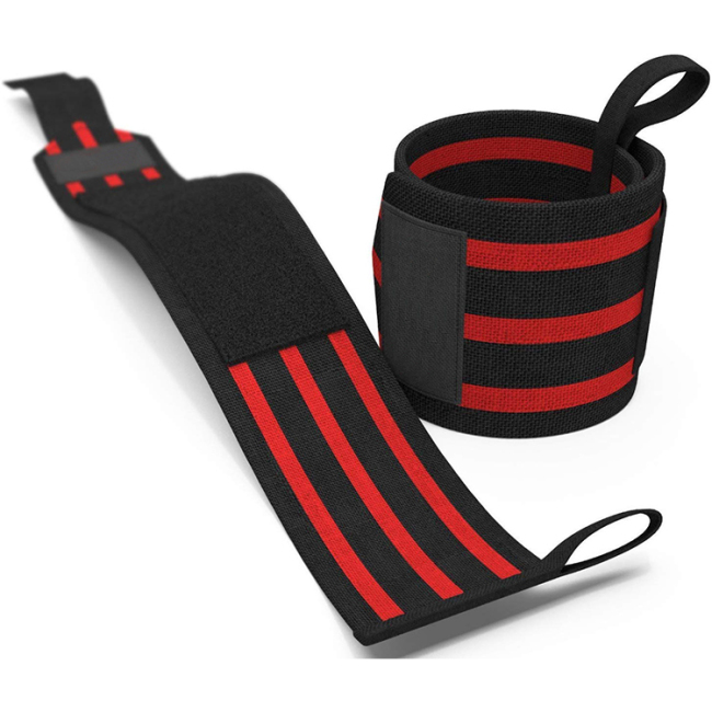 Envoltórios de pulso alças de levantamento de logotipo personalizado peso ginásio fitness