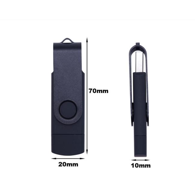 Мобильный телефон OTG Type C/USB 2.0 3.0, поворотный флэш-накопитель, 4 ГБ, 8 ГБ, 16 ГБ, 32 ГБ, 64 ГБ, 128 ГБ, вращающаяся флэш-диск, флэш-накопитель otg