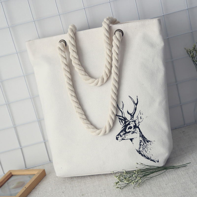 Eco Friendly Custom Canvas Cotton String Tote Bags