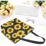 Grocery reusable foldable recycled sunflower shopping tote bags,Fashion cotton canvas custom shopping bags with logo printed
