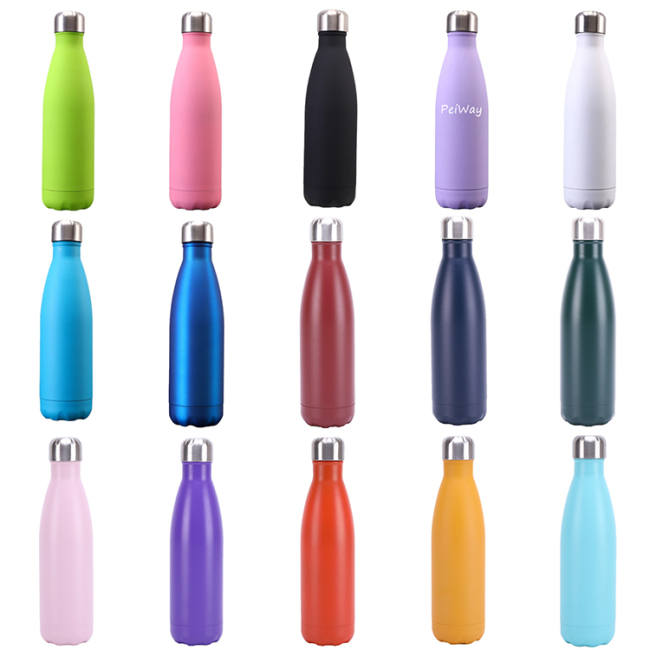500ml Double Wall Insulated Stainless Steel Vacuum Flask Cola Bottle