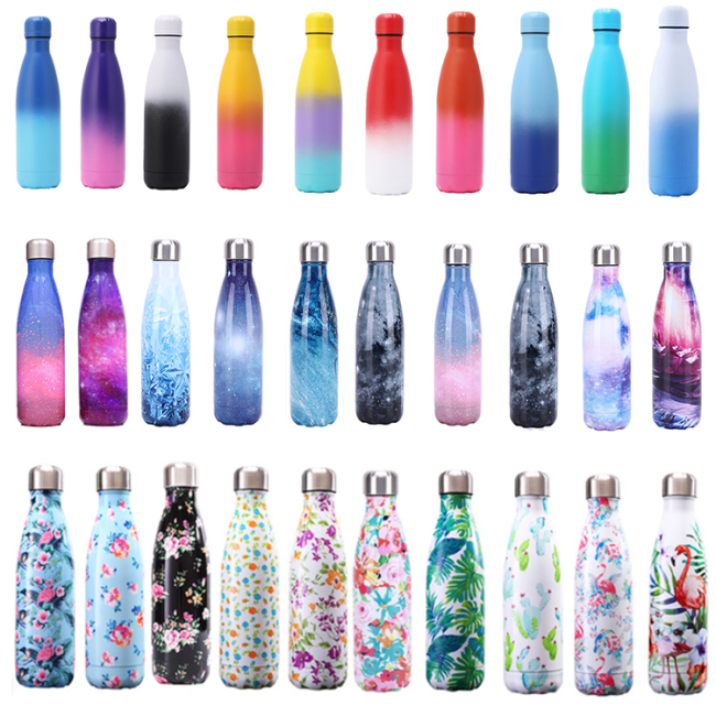 500ml Double Wall Insulated Stainless Steel Vacuum Flask Cola Bottle
