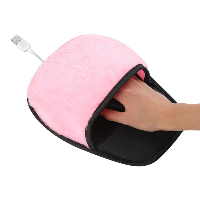 Коврик для мыши на заказ, коврик для мыши с подогревом через USB, теплый коврик для рук, зимняя подушка, плюшевый коврик для мыши с подогревом и защитой запястья