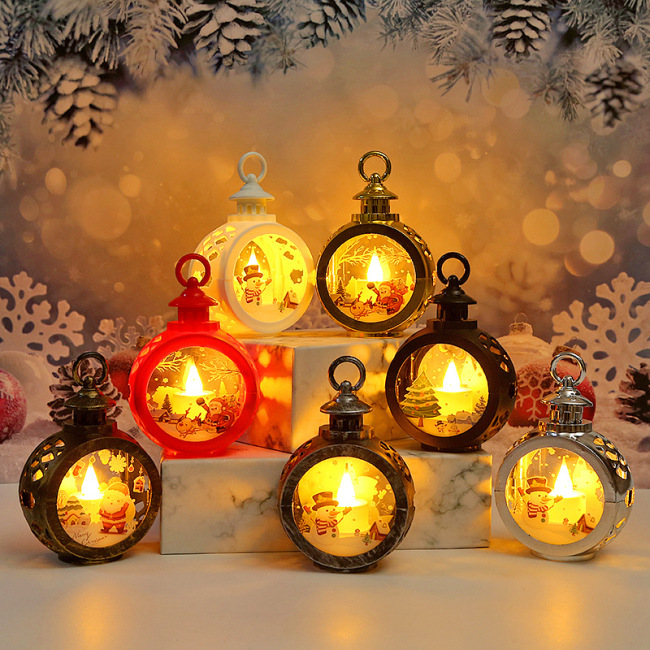 Outras decorações de natal novas luzes led decoração de vitrine de loja de natal pingente de árvore de natal adereços criativos suprimentos