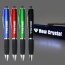 Bolígrafo promocional con logotipo grabado con láser, bolígrafos iluminados LED personalizados con lápiz óptico y logotipo ligero personalizado