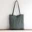 Vintage natural environmental friendly canvas shoulder bag cotton linen tote bag with leather handle