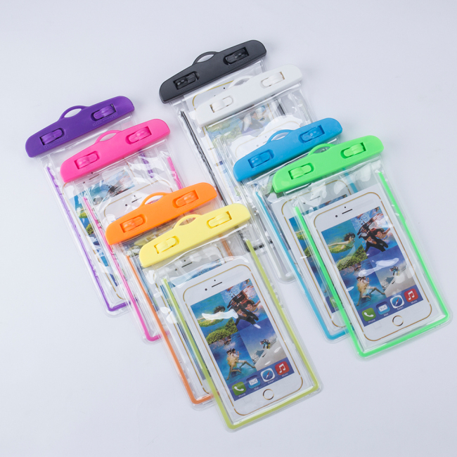 Sacos impermeáveis ​​universais do telefone móvel do PVC para o iphone para a caixa impermeável clara do telefone de Samsung
