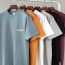 unissex 180g camiseta simples respirável personalização logotipo estampado camisetas 100% algodão camisetas unissex