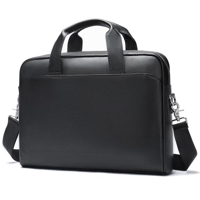 Bolsa executiva de negócios masculina, bolsa de couro genuíno para laptops para documentos, maleta masculina, bolsa de escritório para homens