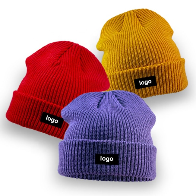 Оптовая продажа пустой акриловый череп вязаная шапка на заказ с логотипом высокое качество унисекс толстые лыжные громоздкие зимние шапки шапочки