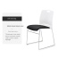 Cadeira de treinamento de escritório simples e casual Resistente ao desgaste e respirável Cadeira de escritório para clientes com estrutura de aço sólido