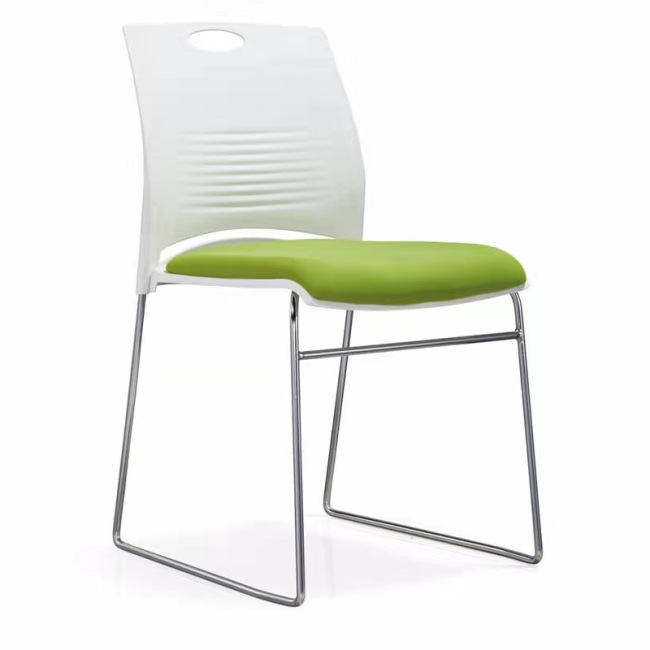 Cadeira de treinamento de escritório simples e casual Resistente ao desgaste e respirável Cadeira de escritório para clientes com estrutura de aço sólido