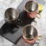 Moscow Mule Hammered Cocktail Copper Coffee Mugs Stainless Steel Moscow Mule Beer Cups With Gold Plated Handle For Home Bar