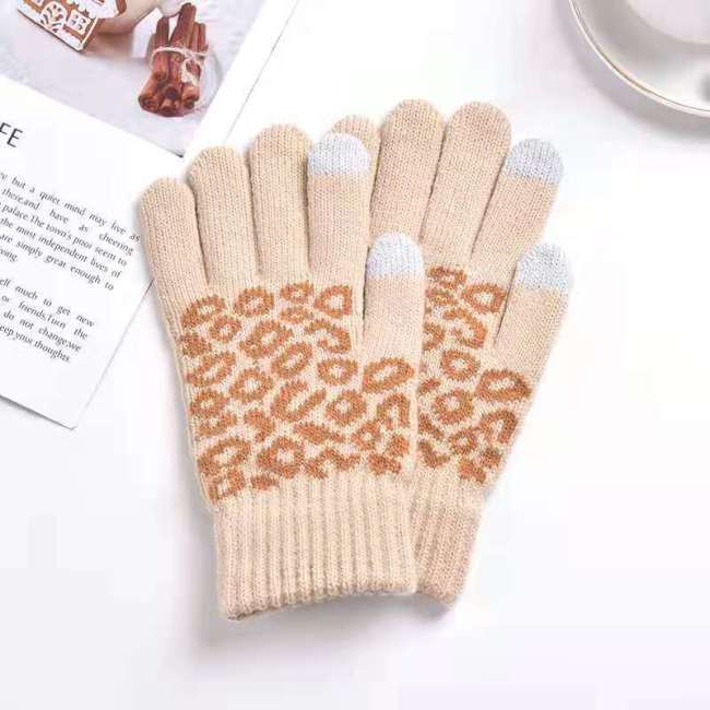 New Winter Magic Gloves Touch Screen Women Men Warm jacquard Plush Knitted Wool Mittens acrylic Gloves