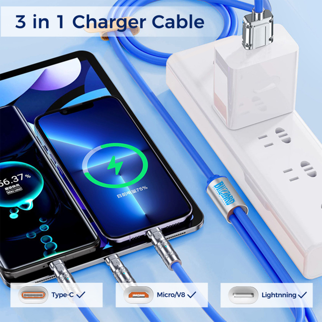 Mobile phone accessories power bank 3 in 1 Cable promotional gift set with Logo customization