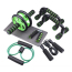 Home Exercise Equipment AB Wheel Roller Kit with Push-UP Bar, Hand Griper, Jump Rope and Knee Pad