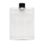 Square Tritan plástico personalizado 500ml notebook memo botella de agua plana delgada botella de agua delgada con funda de silicona