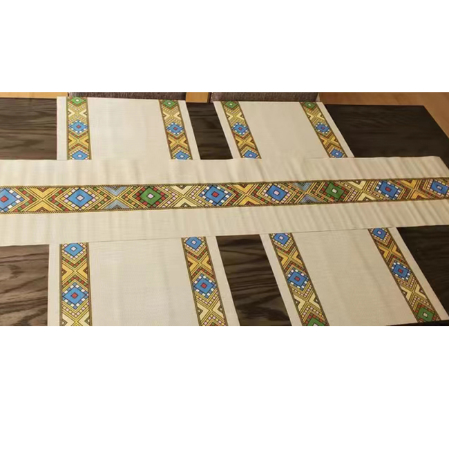 új hagyományos etióp eritreai habesha étkező alátét nyomtatás saba csempe szőnyeg