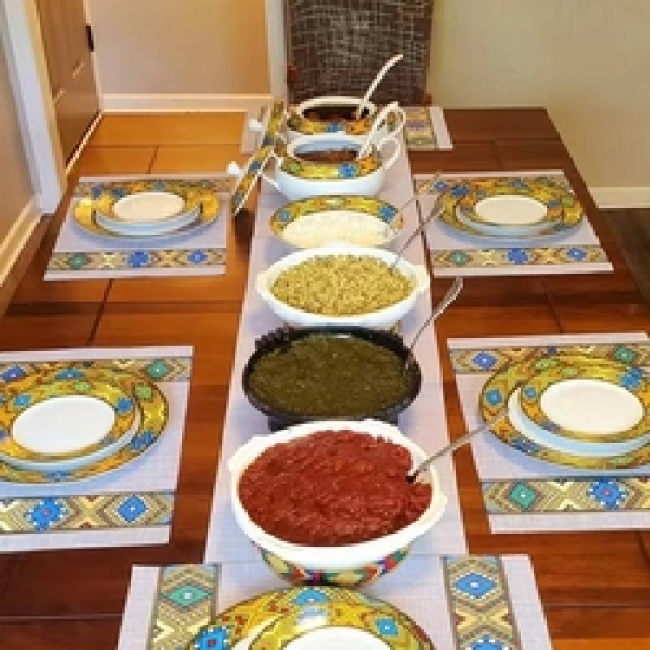 new traditional ethiopian eritrean habesha dining placemat printing saba tilet mat