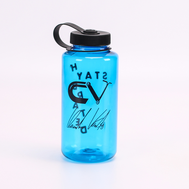 Garrafa de água de boca larga tritan livre de BPA personalizada de 32 onças nalgene garrafa esportiva com alça