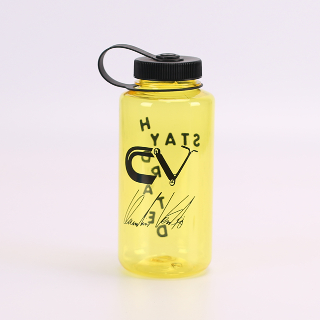 Botella de agua de boca ancha tritan sin BPA personalizada nalgene de 32 oz, botella deportiva con asa